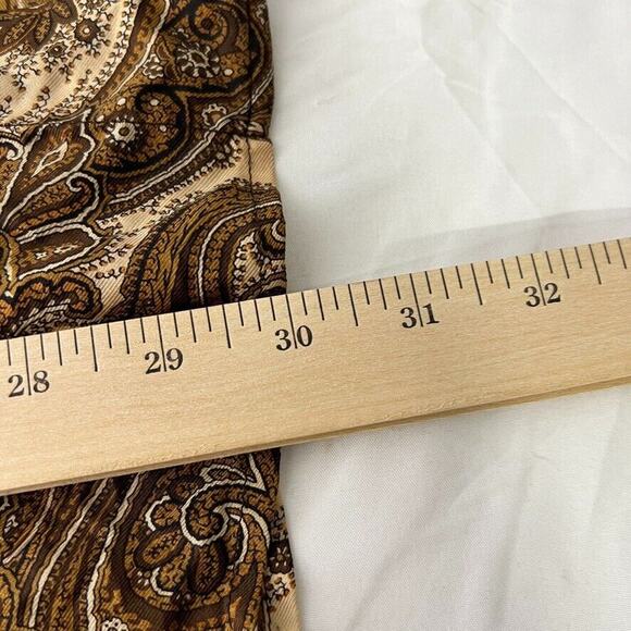 St John Brown Black 100% Silk Cheetah Leopard Blouse Size 10 Women's - Picture 11 of 11